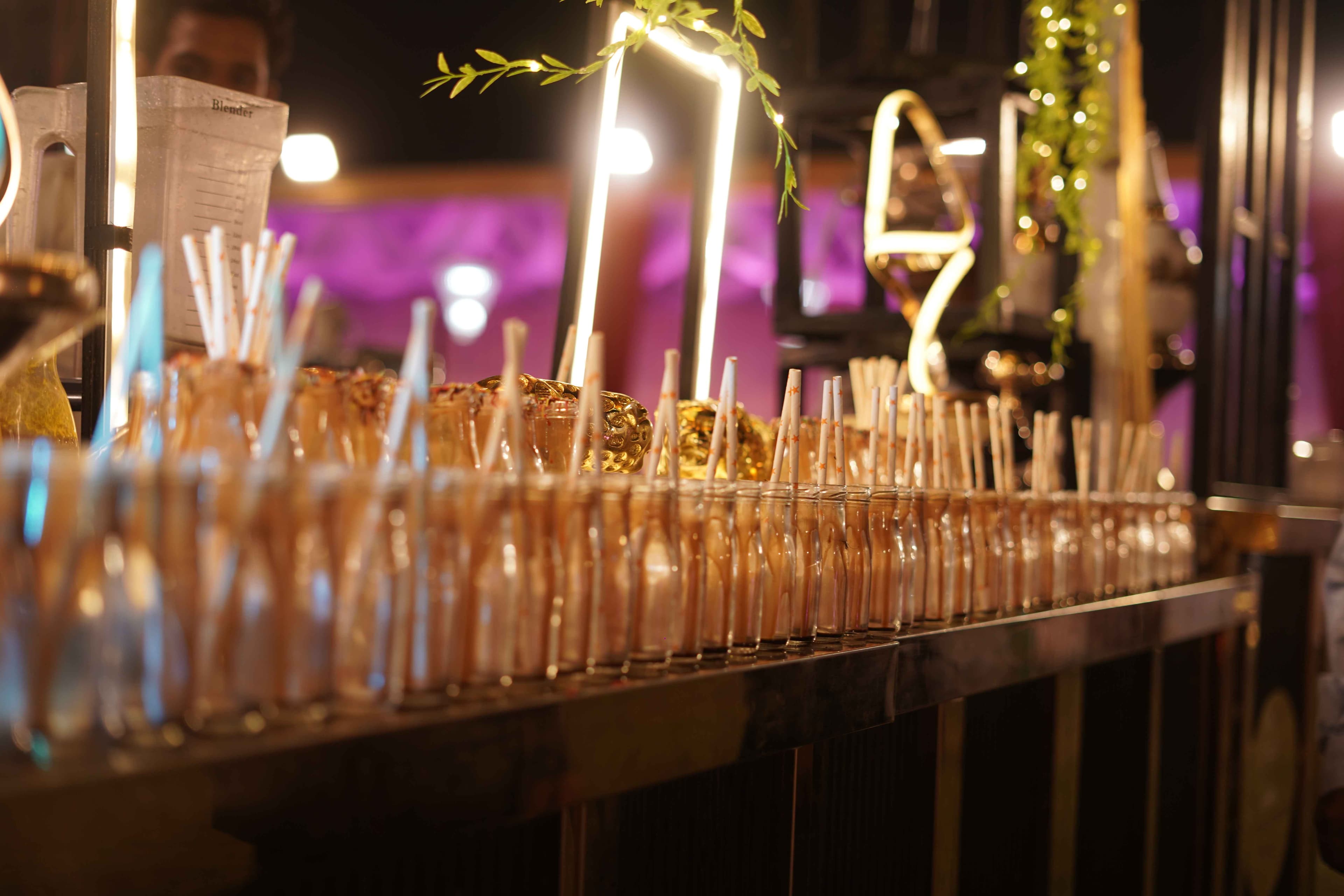 Café style catering setup by Anil Caterers in Lucknow